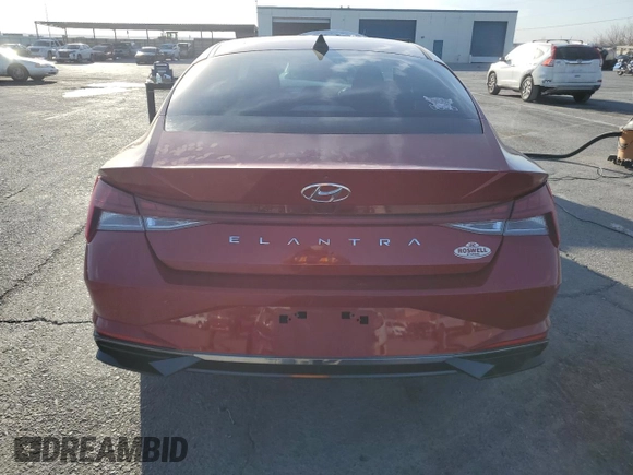 2021 Hyundai Elantra SEL with VIN KMHLN4AG3MU118653, listed as a Copart auction lot 47587975 with 79,915 mi miles and Salvage Title. Bid and sale history available at carsss.com. Image 6.
