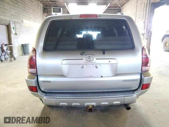 2004 Toyota 4Runner SR5 with VIN JTEBU14R640042248, listed as a Copart auction lot 53827325 with 184,290 mi miles and Clean Title. Bid and sale history available at DreamBid. Image 6.
