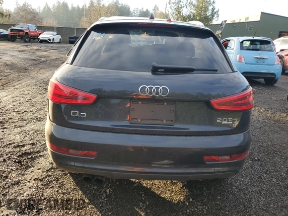 2015 Audi Q3 2.0T Prestige with VIN WA1GFCFS8FR007672, listed as a Copart auction lot 83324044 with 0 mi miles and Salvage Title. Bid and sale history available at carsss.com. Image 6.