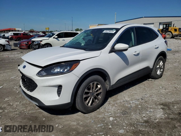 2021 Ford Escape SE with VIN 1FMCU9G65MUB22850, listed as a Copart auction lot 55229035 with 65,453 mi miles and Salvage title. Bid and sale history available at DreamBid. Image 1.