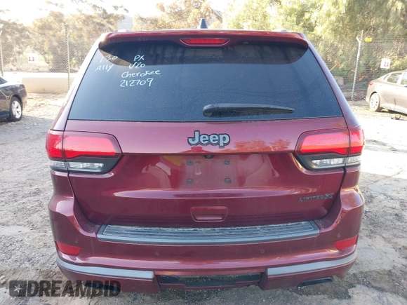 2020 Jeep Grand Cherokee Limited with VIN 1C4RJEBGXLC212709, listed as a IAAI auction lot 41505352 with 101,442 mi miles and . Bid and sale history available at DreamBid. Image 16.