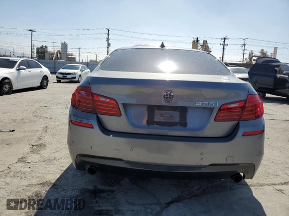 2015 BMW 5 Series 535i with VIN WBA5B1C5XFD918804, listed as a Copart auction lot 49119655 with 44,328 mi miles and Salvage Title. Bid and sale history available at carsss.com. Image 6.