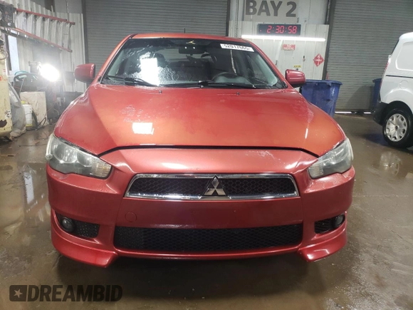 2010 Mitsubishi Lancer GTS with VIN JA32X8HW8AU004043, listed as a Copart auction lot 52017665 with 129,846 mi miles and Salvage Title. Bid and sale history available at DreamBid. Image 5.