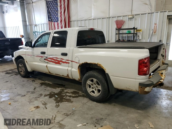 2007 Dodge Dakota SLT with VIN 1D7HW48PX7S216257, listed as a Copart auction lot 41766435 with 215,758 mi miles and Non Repairable. Bid and sale history available at carsss.com. Image 2.