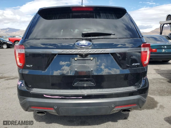 2018 Ford Explorer XLT with VIN 1FM5K8D8XJGC41891, listed as a Copart auction lot 47076855 with 126,977 mi miles and Salvage Title. Bid and sale history available at carsss.com. Image 6.