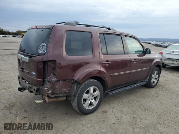 2009 Honda Pilot EX-L with VIN 5FNYF48639B022221, listed as a Copart auction lot 50955875 with 158,477 mi miles and Salvage Title. Bid and sale history available at carsss.com. Image 3.