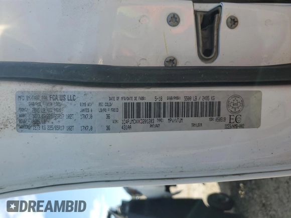 2019 Jeep Cherokee Latitude с VIN 1C4PJMCXXKD201203, выставлен на аукционе Copart как лот 63761915 с пробегом 153 462 миль миль и Чистый • Clean title. История ставок и продаж доступна на DreamBid. Изображение 13.