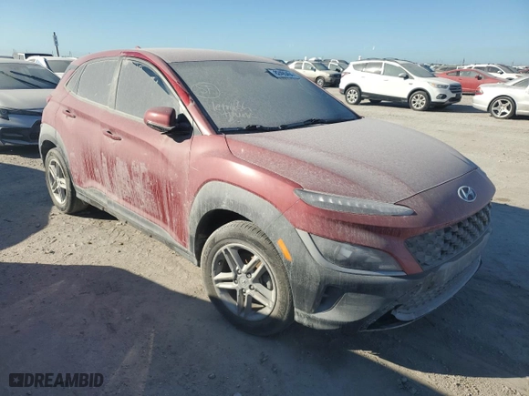 2022 Hyundai Kona SE with VIN KM8K22ABXNU804283, listed as a Copart auction lot 82495494 with 0 mi miles and Non Repairable. Bid and sale history available at carsss.com. Image 4.