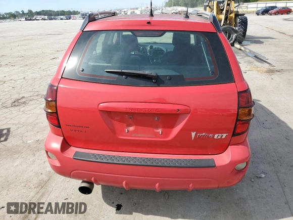 2006 Pontiac Vibe GT with VIN 5Y2SN65L76Z448997, listed as a Copart auction lot 57897854 with 131,498 mi miles and Salvage Title. Bid and sale history available at carsss.com. Image 6.