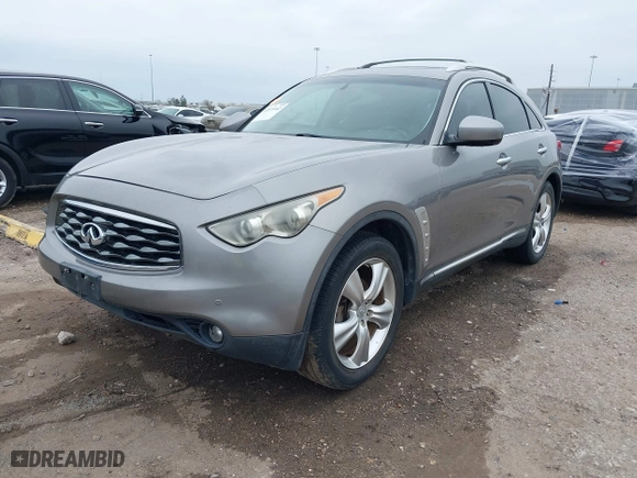 2010 Infiniti FX35 with VIN JN8AS1MU5AM800387, listed as a IAAI auction lot 41571442 with 198,379 mi miles. Bid and sale history available at carsss.com. Image 21.