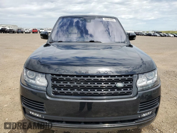 2014 Land Rover Range Rover Supercharged with VIN SALGS2TF3EA175762, listed as a Copart auction lot 46583085 with 97,321 mi miles and Clean title. Bid and sale history available at DreamBid. Image 5.