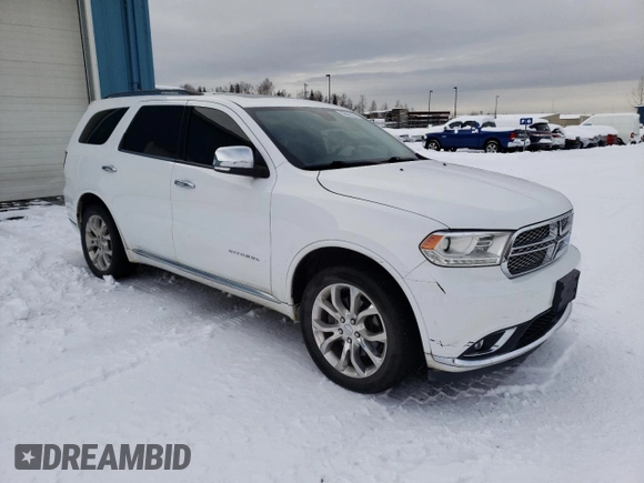 2017 Dodge Durango Citadel with VIN 1C4SDJETXHC611282, listed as a Copart auction lot 78170864 with 73,939 mi miles and Clean Title. Bid and sale history available at carsss.com. Image 4.