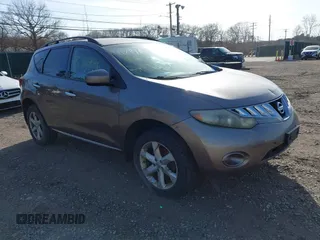 2009 Nissan Murano SL with VIN JN8AZ18W09W156966, listed as a IAAI auction lot 41814903 with Not Provided miles and . Bid and sale history available at DreamBid. Image 1.