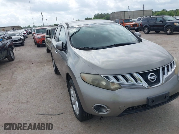 2009 Nissan Murano S with VIN JN8AZ18U59W000839, listed as a IAAI auction lot 42142054 with 181,766 mi miles. Bid and sale history available at carsss.com. Image 1.
