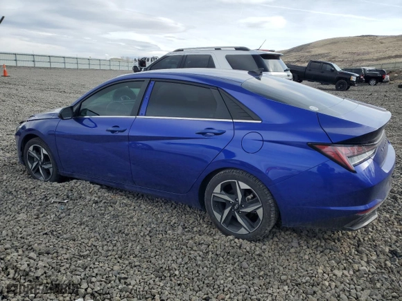 2022 Hyundai Elantra Hybrid Limited with VIN KMHLN4AJ0NU021262, listed as a Copart auction lot 49834985 with 33,782 mi miles and Salvage Title. Bid and sale history available at carsss.com. Image 2.