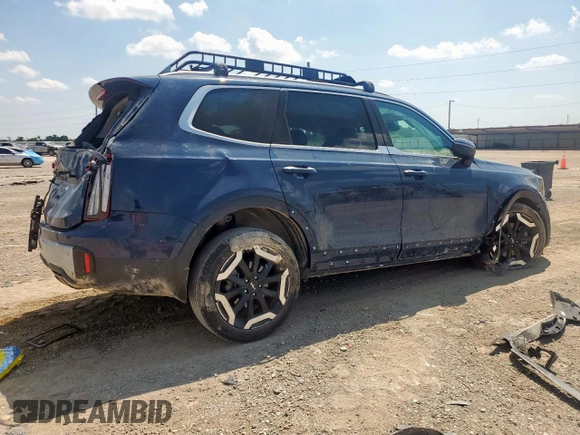 2024 Kia Telluride S with VIN 5XYP64GC5RG417254, listed as a Copart auction lot 57862445 with 34,912 mi miles and Salvage title. Bid and sale history available at DreamBid. Image 3.