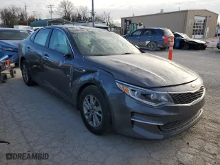 2017 Kia Optima LX 1.6T with VIN 5XXGT4L12HG169951, listed as a Copart auction lot 87221124 with 0 mi miles and Salvage Title. Bid and sale history available at carsss.com. Image 4.