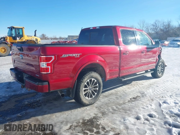 2018 Ford F-150 XL with VIN 1FTFW1EG3JKG07472, listed as a IAAI auction lot 41252582 with 138,106 mi miles and . Bid and sale history available at carsss.com. Image 4.