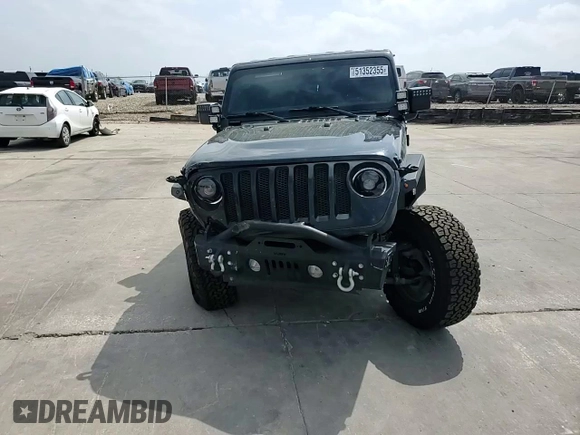 2021 Jeep Wrangler Unlimited Sport S with VIN 1C4HJXDN0MW859686, listed as a Copart auction lot 51352355 with 49,984 mi miles and Salvage Title. Bid and sale history available at carsss.com. Image 12.