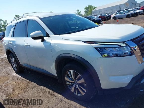 2023 Nissan Pathfinder SL with VIN 5N1DR3CCXPC273840, listed as a IAAI auction lot 42337002 with 34,963 mi miles and . Bid and sale history available at DreamBid. Image 13.