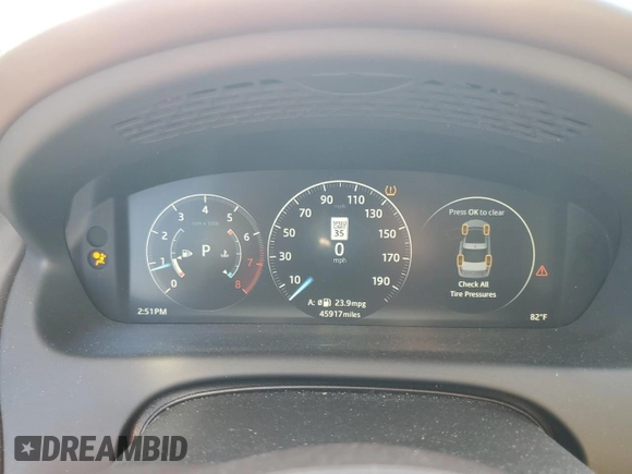 2016 Jaguar XJ Portfolio with VIN SAJWA2G72G8W00103, listed as a Copart auction lot 81347664 with 45,917 mi miles and Salvage title. Bid and sale history available at DreamBid. Image 9.