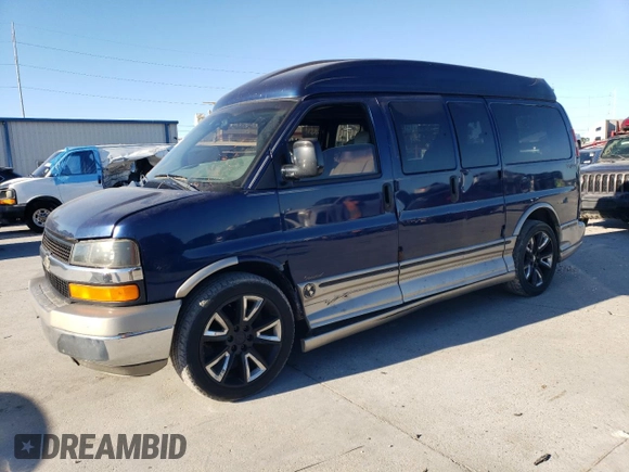 2003 Chevrolet Express Cargo YF7 Upfitter z VIN 1GBFG15T931206029, wystawiony jako Copart lot #81204824 z przebiegiem 102 834 mil mil oraz Szkoda całkowita • Salvage title. Historia ofert i sprzedaży dostępna na DreamBid. Obrazek 1.