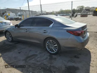 2022 Infiniti Q50 Luxe z VIN JN1EV7BRXNM342229, wystawiony jako Copart lot #53464005 z przebiegiem 14 194 mil mil oraz Szkoda całkowita • Salvage title. Historia ofert i sprzedaży dostępna na DreamBid. Obrazek 2.