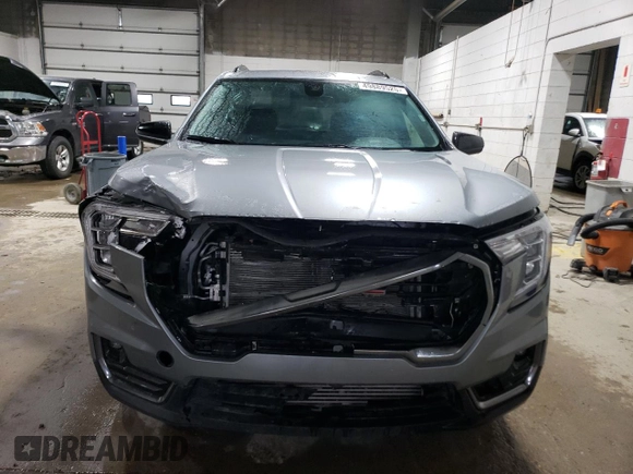 2023 GMC Terrain AT4 with VIN 3GKALYEG7PL257643, listed as a Copart auction lot 49889525 with Not provided miles and Salvage title. Bid and sale history available at DreamBid. Image 5.