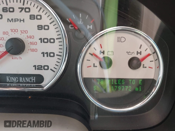 2007 Ford F-150 XLT with VIN 1FTPW14V77KB42126, listed as a IAAI auction lot 41801954 with 179,772 mi miles. Bid and sale history available at carsss.com. Image 7.