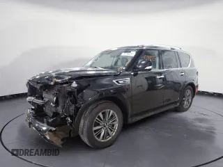 2022 Infiniti QX80 LUXE with VIN JN8AZ2AF2N9741301, listed as a Copart auction lot 52057283 with 44,580 mi miles. Bid and sale history available at carsss.com. Image 1.