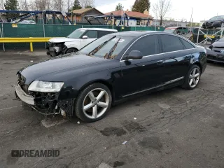 2010 Audi A6 with VIN WAUBVAFB9AN069697, listed as a Copart auction lot 52449595 with 97,110 mi miles and Salvage title. Bid and sale history available at DreamBid. Image 1.