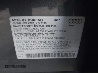 2018 Audi Q3 Premium with VIN WA1BCCFS5JR006653, listed as a IAAI auction lot 41590415 with 65,008 mi miles. Bid and sale history available at carsss.com. Image 9.