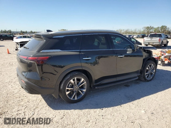 2025 Infiniti QX60 with VIN 5N1AL1FRXSC331074, listed as a Copart auction lot 48482905 with 7,769 mi miles and Salvage title. Bid and sale history available at DreamBid. Image 3.