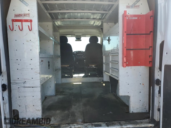 2017 Ram ProMaster Cargo with VIN 3C6TRVNG9HE534856, listed as a Copart auction lot 60272604 with 137,146 mi miles and Clean Title. Bid and sale history available at carsss.com. Image 10.