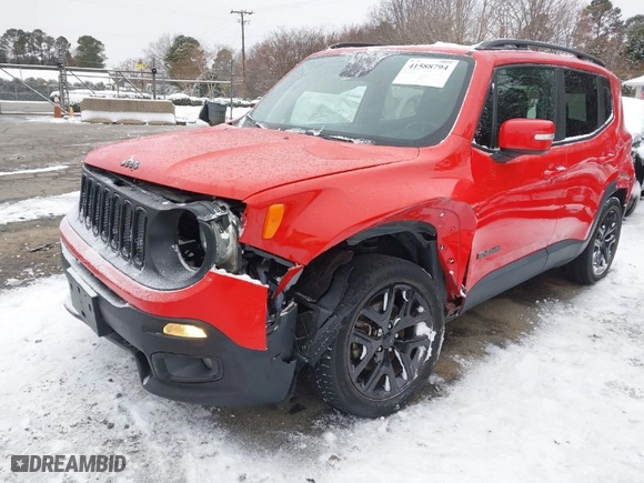 2018 Jeep Renegade Latitude with VIN ZACCJABB6JPH97400, listed as a IAAI auction lot 41588794 with 63,647 mi miles. Bid and sale history available at carsss.com. Image 6.