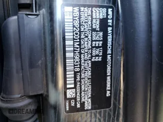 2021 BMW i3 with VIN WBY8P2C01M7H98318, listed as a Copart auction lot 76525254 with 26,276 mi miles and Salvage Title. Bid and sale history available at carsss.com. Image 12.