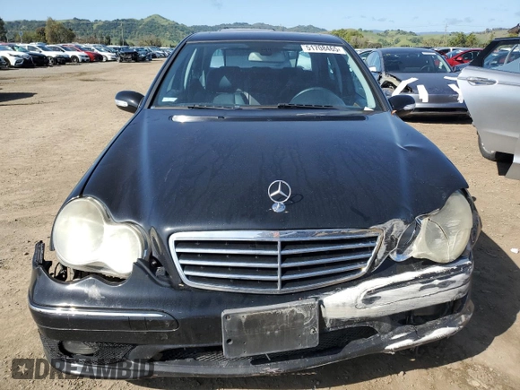 2007 Mercedes-Benz C 230 Sport with VIN WDBRF52H87F857260, listed as a Copart auction lot 51708465 with 157,435 mi miles and Salvage Title. Bid and sale history available at DreamBid. Image 5.