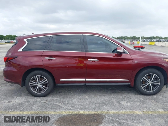 2019 Infiniti QX60 LUXE with VIN 5N1DL0MN3KC502044, listed as a IAAI auction lot 42130349 with 276,156 mi miles. Bid and sale history available at carsss.com. Image 13.