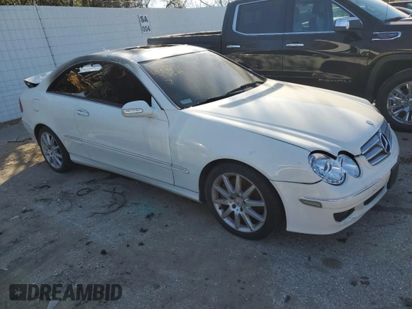 2007 Mercedes-Benz CLK 350 with VIN WDBTJ56H67F223377, listed as a Copart auction lot 48477324 with Not provided miles and Salvage title. Bid and sale history available at DreamBid. Image 4.