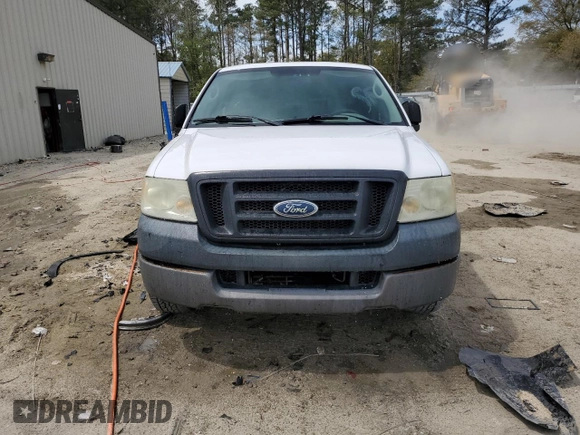 2005 Ford F-150 STX with VIN 1FTRX12W55NA33581, listed as a Copart auction lot 53717995 with 291,549 mi miles and Salvage title. Bid and sale history available at DreamBid. Image 5.