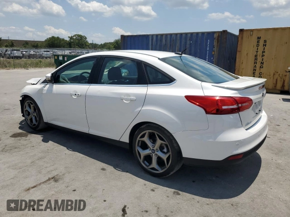 2015 Ford Focus Titanium с VIN 1FADP3J24FL304136, выставлен на аукционе Copart как лот 58428865 с пробегом 81 668 миль миль и Списание • Salvage title. История ставок и продаж доступна на DreamBid. Изображение 2.