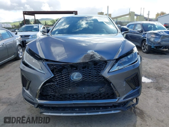 2020 Lexus RX with VIN 2T2SZMDA9LC221224, listed as a IAAI auction lot 41823952 with 139,612 mi miles. Bid and sale history available at carsss.com. Image 12.