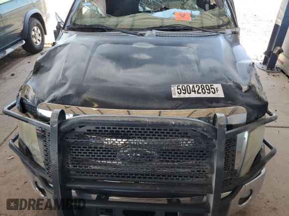2014 Ford F-150 XL with VIN 1FTFX1EF1EKE23402, listed as a Copart auction lot 59042895 with 108,844 mi miles and Salvage title. Bid and sale history available at DreamBid. Image 11.