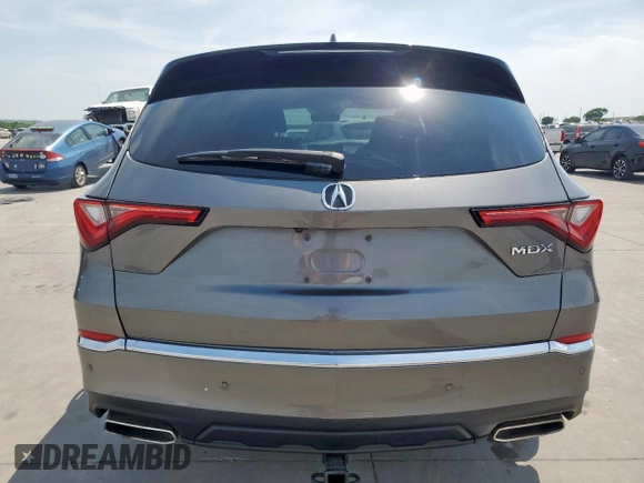 2022 Acura MDX with VIN 5J8YE1H31NL006356, listed as a Copart auction lot 53815305 with 35,937 mi miles and Clean Title. Bid and sale history available at carsss.com. Image 6.