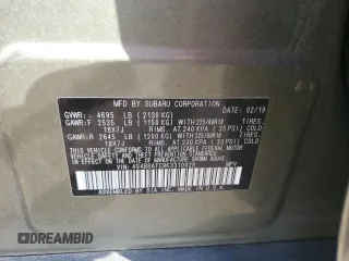 2019 Subaru Outback Touring with VIN 4S4BSATC9K3310028, listed as a Copart auction lot 56922665 with 218,155 mi miles and Salvage title. Bid and sale history available at DreamBid. Image 13.