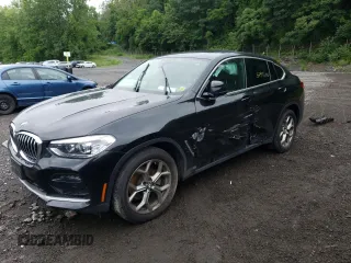 2020 BMW X4 xDrive30i with VIN 5UX2V1C06L9B74345, listed as a Copart auction lot 57495183 with 0 mi miles. Bid and sale history available at carsss.com. Image 1.