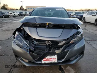 2025 Nissan LEAF S with VIN 1N4AZ1BVXSC562861, listed as a Copart auction lot 80108204 with 1,204 mi miles and Salvage Title. Bid and sale history available at carsss.com. Image 5.