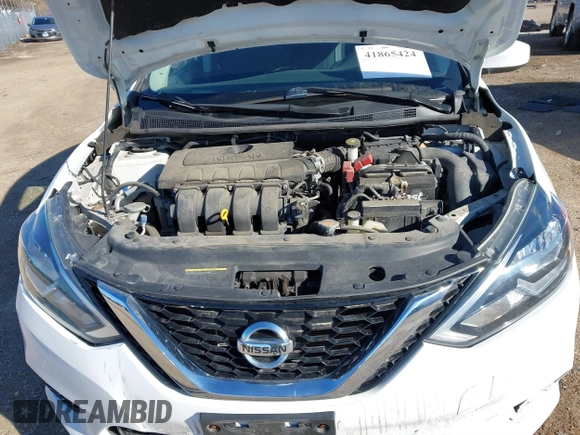 2016 Nissan Sentra S with VIN 3N1AB7AP6GL682465, listed as a IAAI auction lot 41865424 with 89,392 mi miles. Bid and sale history available at carsss.com. Image 10.