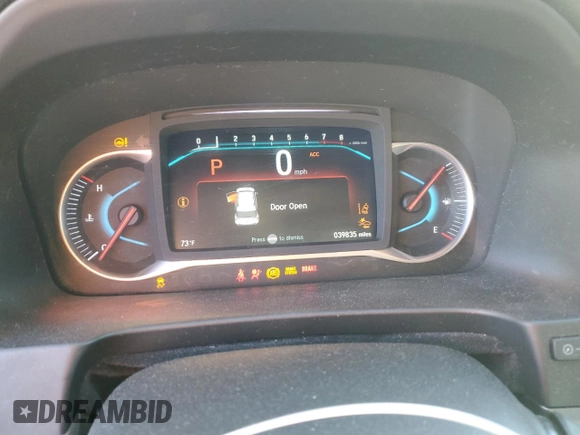 2020 Honda Pilot EX-L with VIN 5FNYF5H58LB012059, listed as a Copart auction lot 45665915 with 39,835 mi miles and Salvage Title. Bid and sale history available at carsss.com. Image 9.