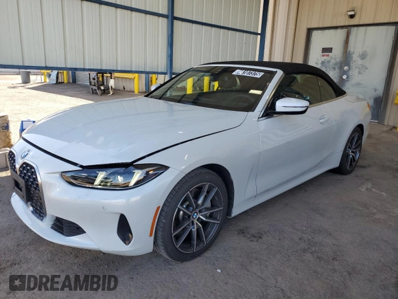 2025 BMW 4 Series 430i xDrive with VIN WBA53DB09SCT32390, listed as a Copart auction lot 48107375 with 11,555 mi miles and Clean Title. Bid and sale history available at DreamBid. Image 1.